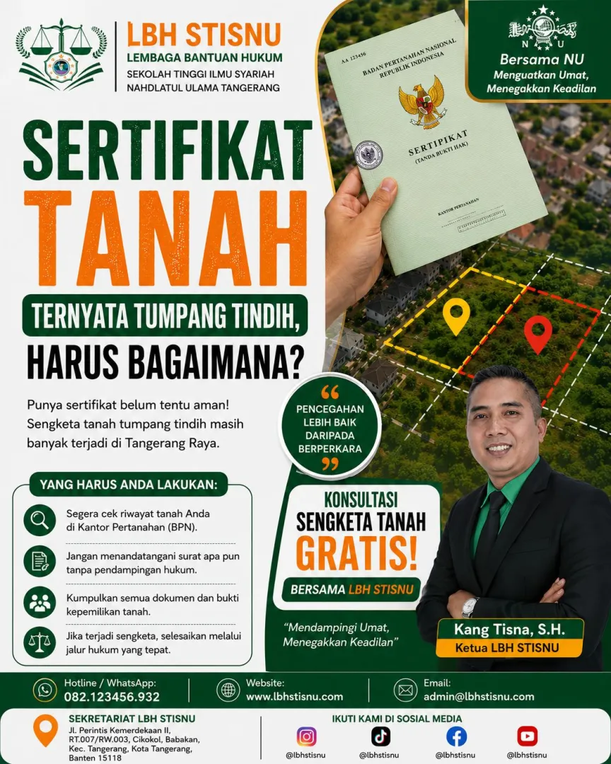 LBH STISNU Buka Layanan Konsultasi Tanah