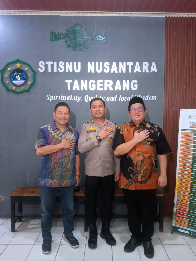 Kamis, 9 Juli 2026 – Kunjungan silaturahmi Kapolres Metro Tangerang Kota ke STISNU Nusantara Tangerang.