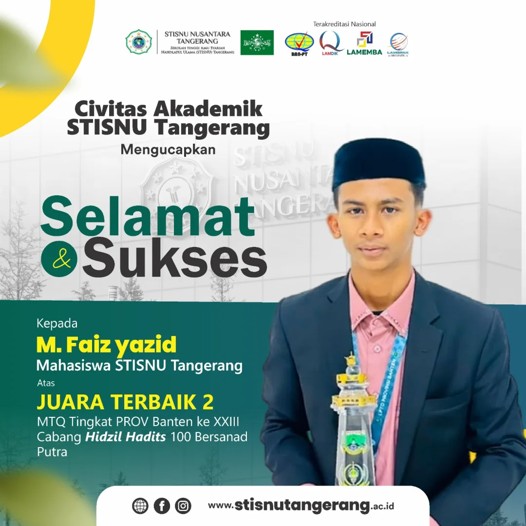 M. Faiz Yazid Juara 2 MTQ Provinsi Banten 2026