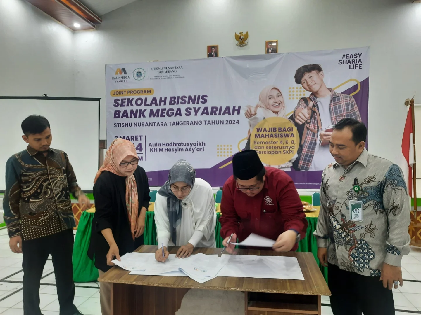 STISNU Tangerang Kolaborasi SEKOLAH BISNIS dengan Bank Mega Syariah