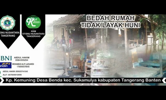 KKM STISNU Tangerang Bedah Rumah Warga dan Khitanan Masal
