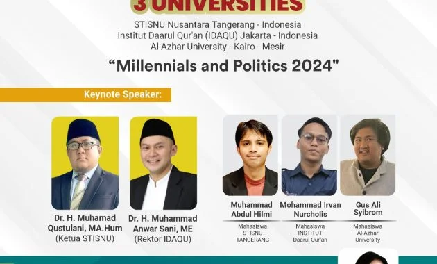 STISNU Tangerang Gelar Seminar Internasional: Politik Milenial dan Revolusi Kaum Muda
