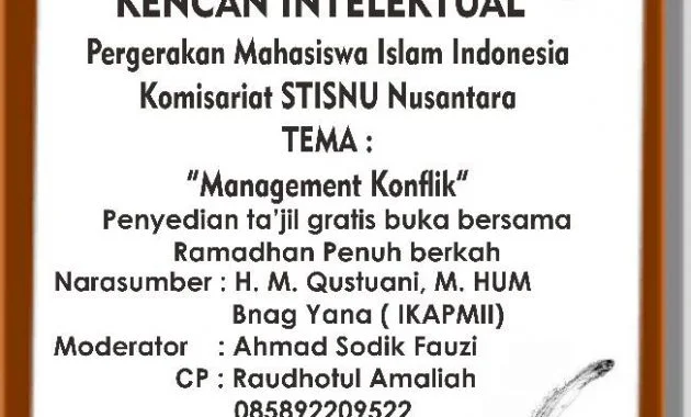 DEMA DAN PMII NGEBUBURIT “KENCAN INTELEKTUAL” SEMBARI BELAJAR TEORI ORGANISASI