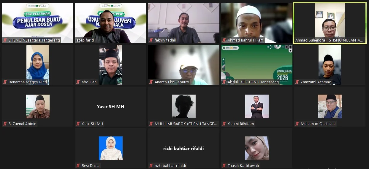 STISNU Nusantara Tangerang Perkuat Literasi Akademik Dosen melalui Pelatihan Penulisan Buku Ajar